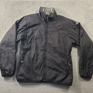 Vintage The North Face Jacket Women's Medium Black Full Zip Softshell Stretch